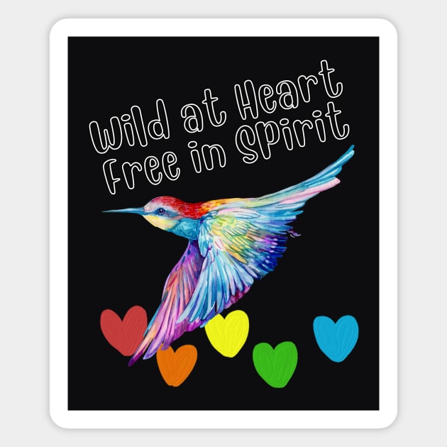 Hummingbird Heart Magnet by Whiskers and Wings